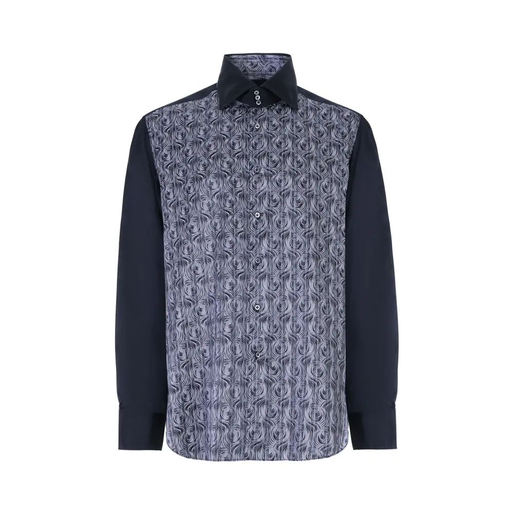 Рубашка Slim Fit шелковая