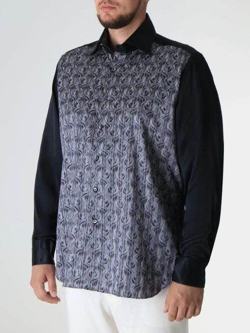 Рубашка Slim Fit шелковая CASTANGIA
