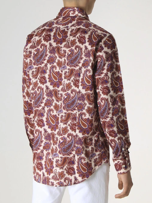 Рубашка Slim Fit хлопковая ETRO