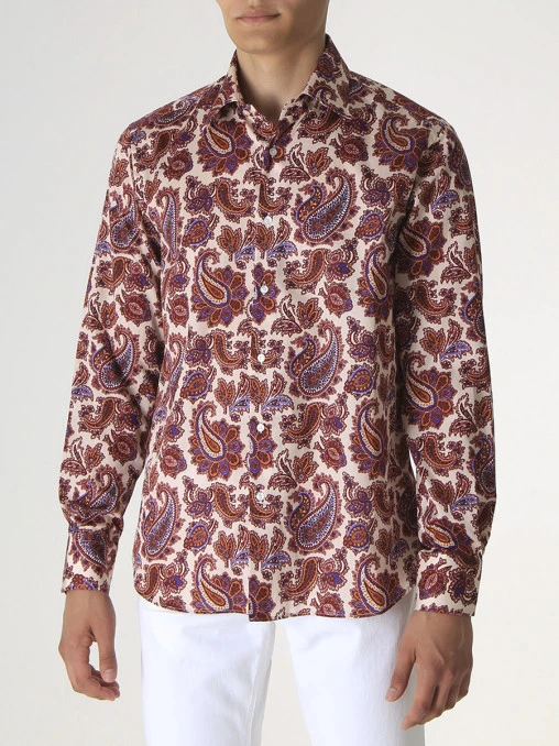 Рубашка Slim Fit хлопковая ETRO