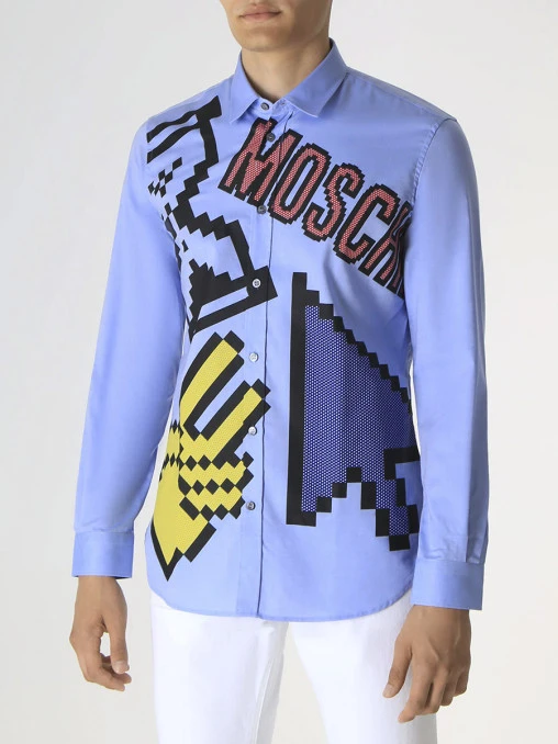 Рубашка Regular Fit хлопковая MOSCHINO