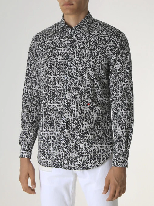 Рубашка Slim Fit хлопковая MOSCHINO