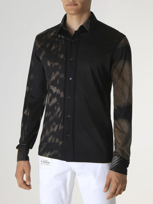 Рубашка Slim Fit хлопковая ROBERTO CAVALLI