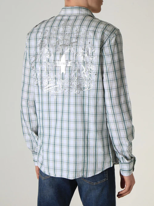 Рубашка Slim Fit хлопковая ZU ELEMENТS