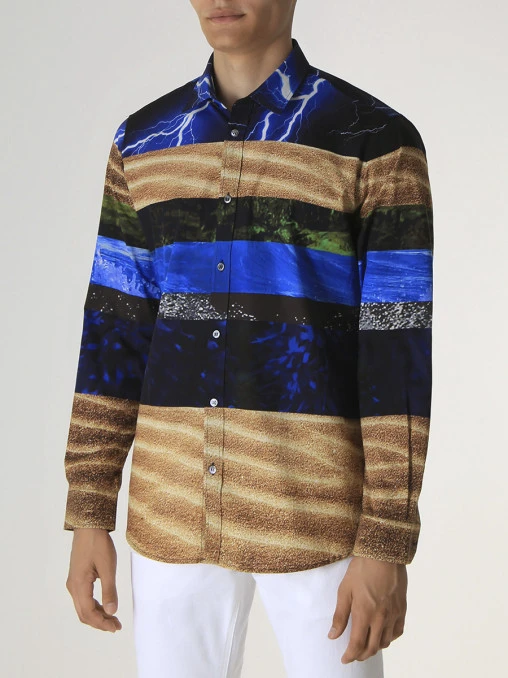 Рубашка Slim Fit хлопковая MOSCHINO