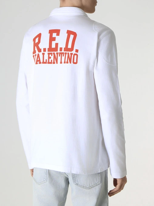 Поло хлопковое RED VALENTINO
