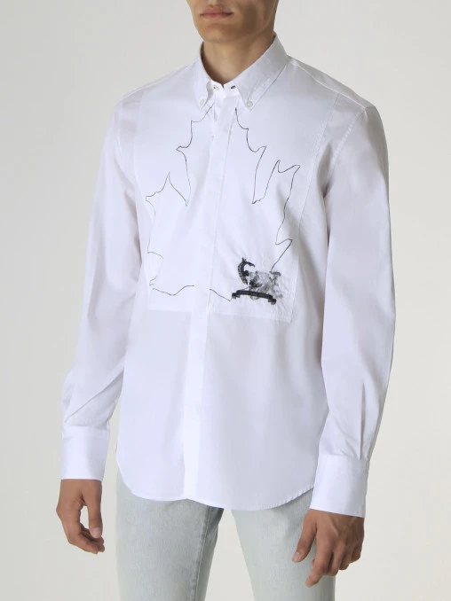 Рубашка Slim Fit хлопковая CORTIGIANI