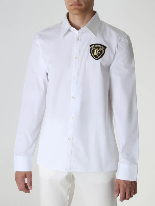 Рубашка Slim Fit хлопковая DIRK BIKKEMBERGS