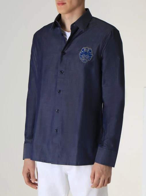 Рубашка Slim Fit хлопковая DIRK BIKKEMBERGS
