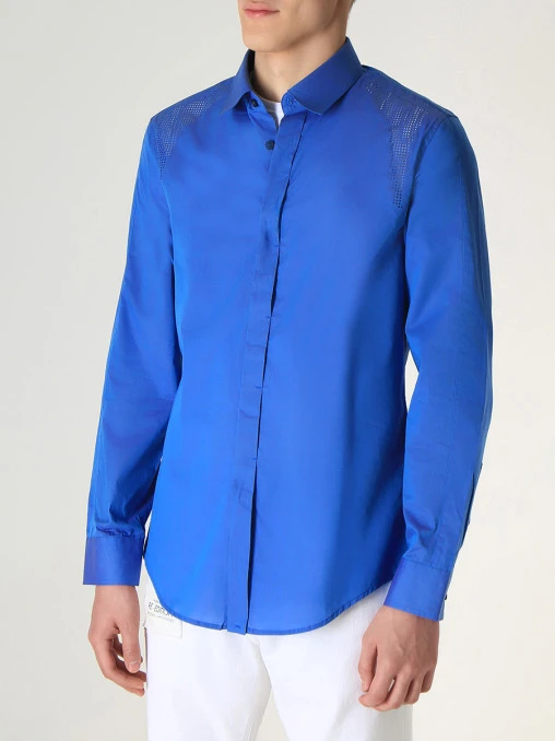 Рубашка Slim Fit хлопковая DIRK BIKKEMBERGS