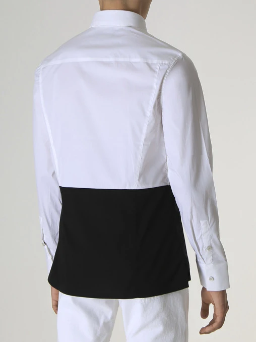 Рубашка Slim Fit хлопковая DIRK BIKKEMBERGS