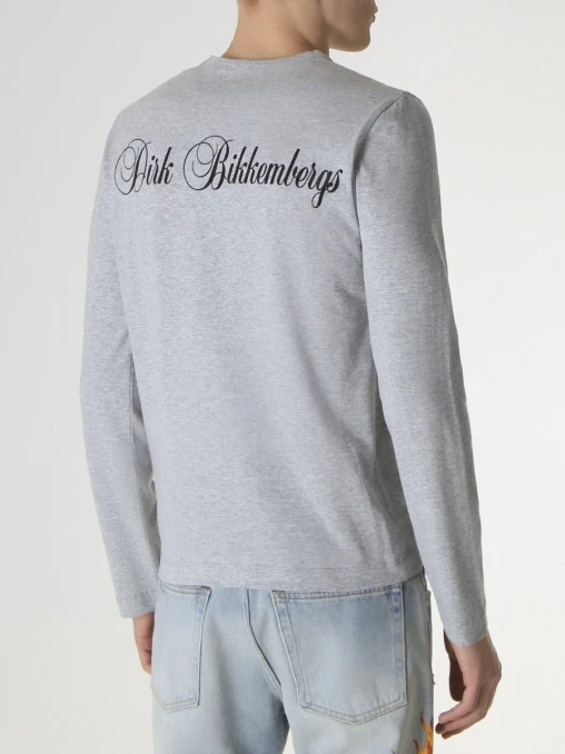 Лонгслив хлопковый DIRK BIKKEMBERGS