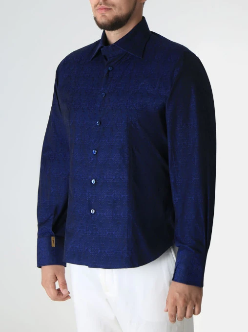 Рубашка Slim Fit хлопковая BILLIONAIRE