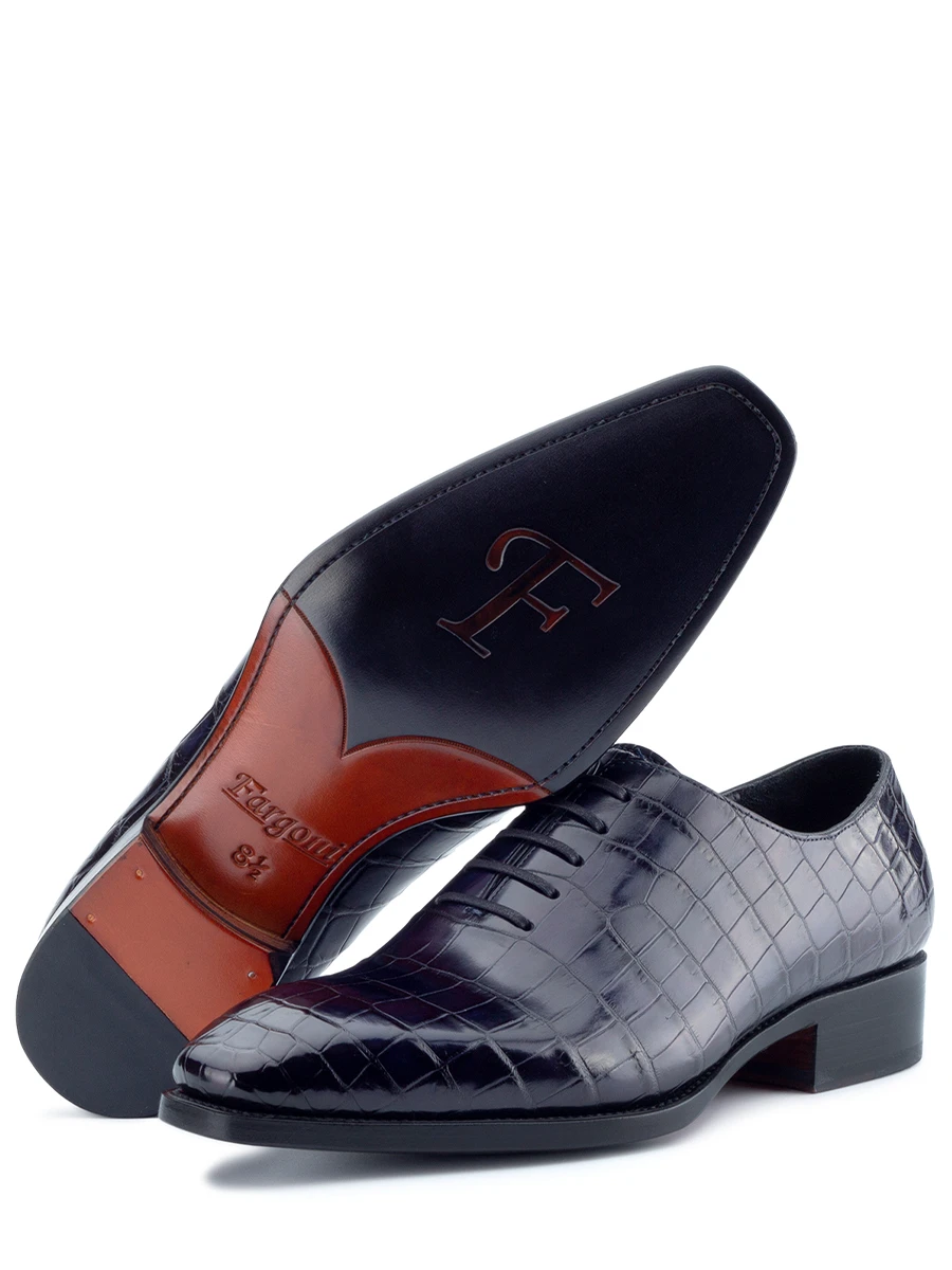 Оксфорды из кожи крокодила