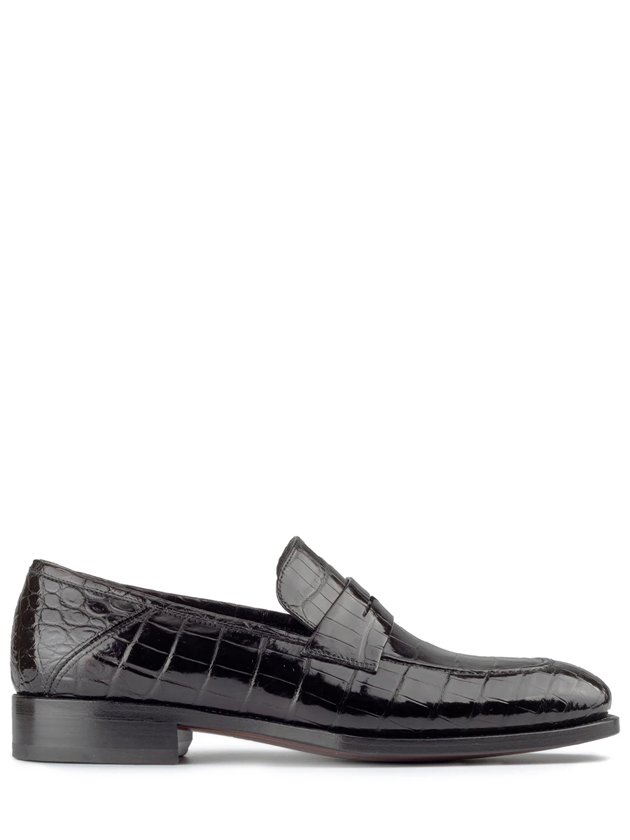 Лоферы из кожи крокодила