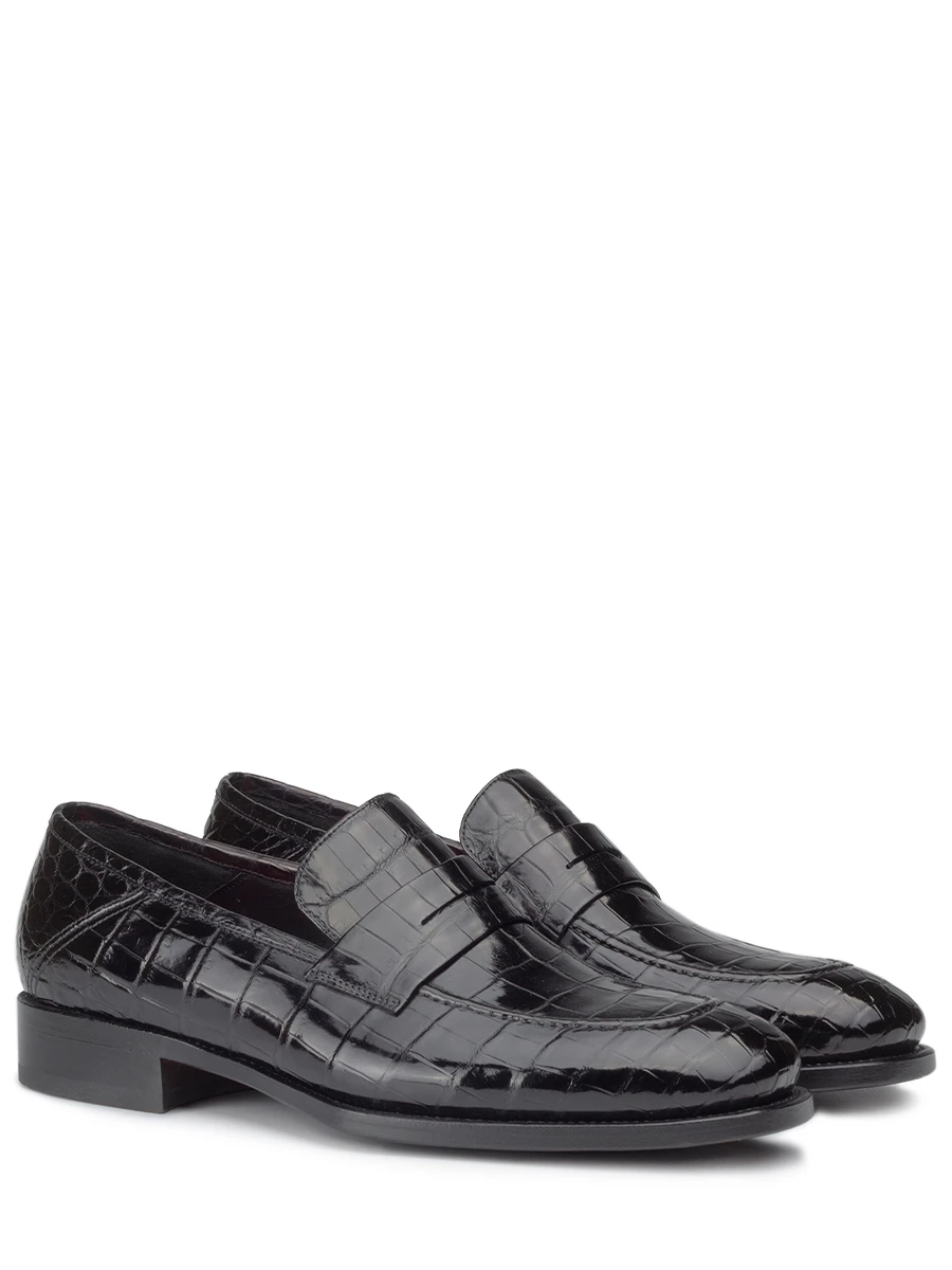 Лоферы из кожи крокодила