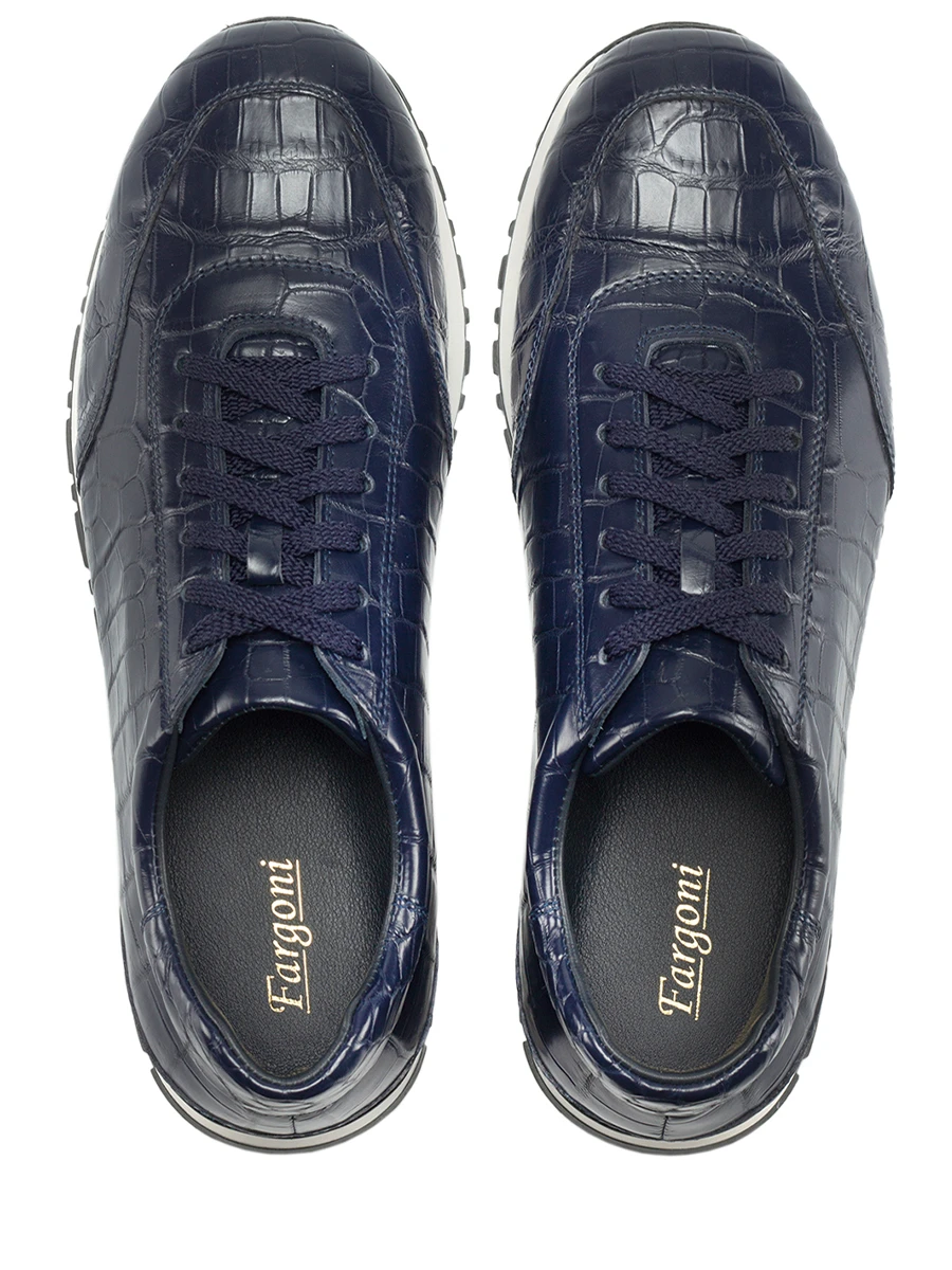 Кроссовки из кожи крокодила