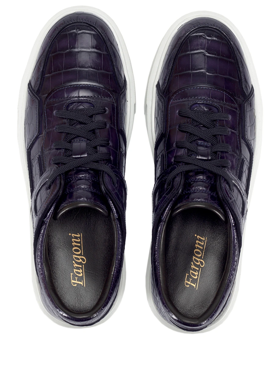 Кеды из кожи крокодила