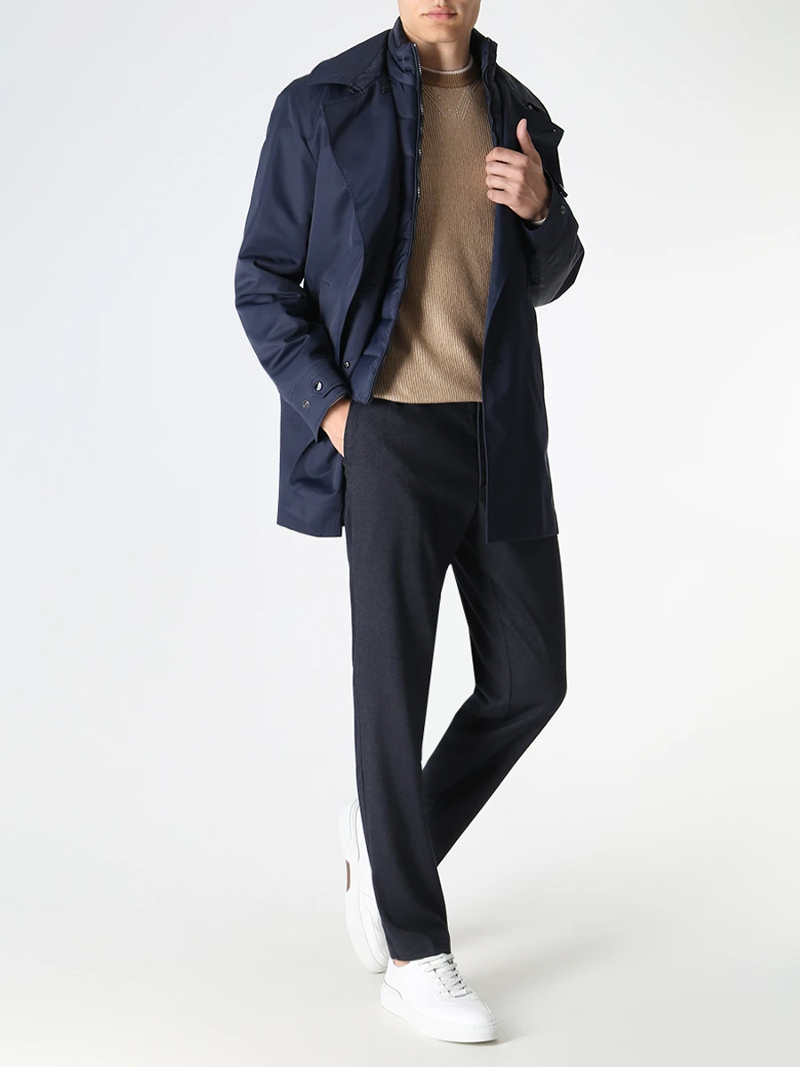 Плащ однотонный