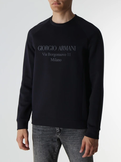 Толстовка хлопковая GIORGIO ARMANI
