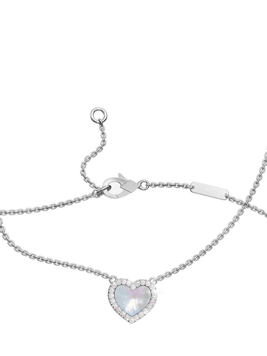 Колье золотое с перламутром и бриллиантами