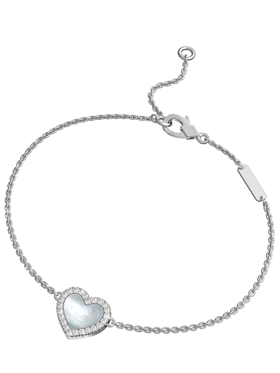 Браслет золотой с перламутром и бриллиантами