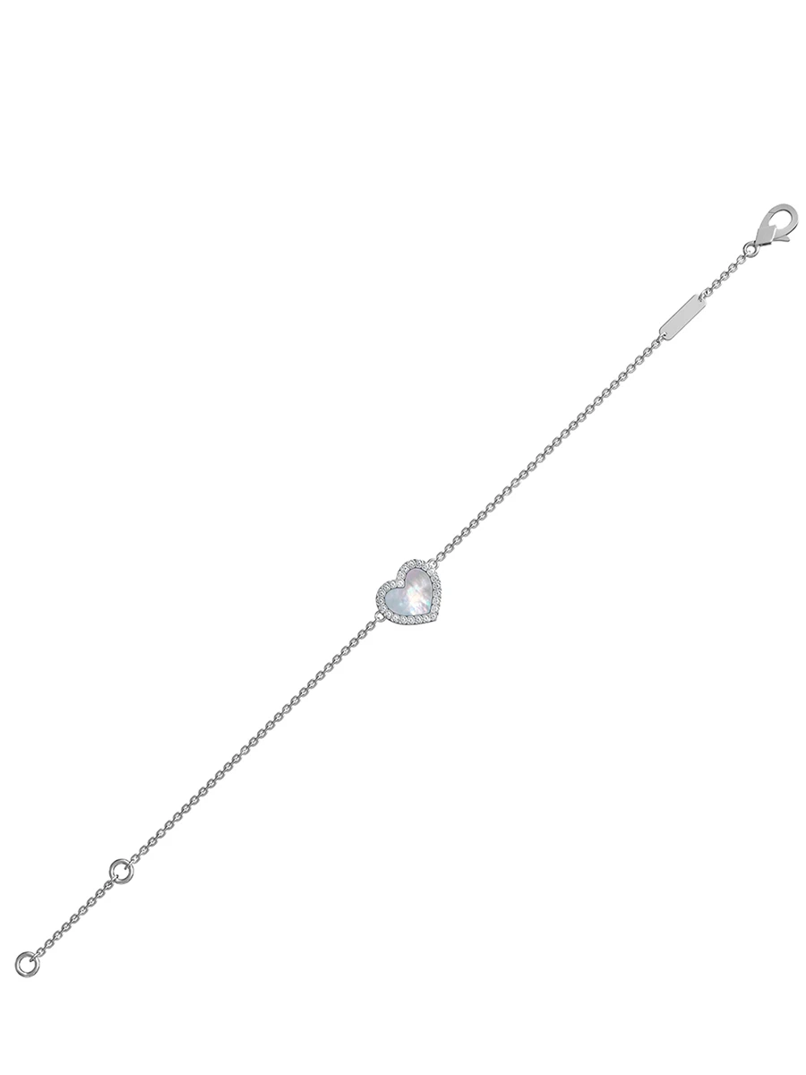 Браслет золотой с перламутром и бриллиантами