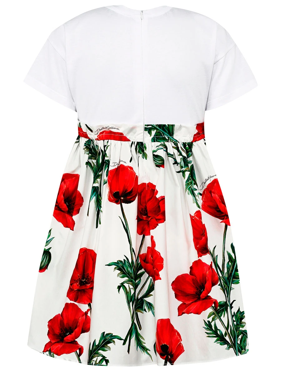 Платье хлопковое с принтом