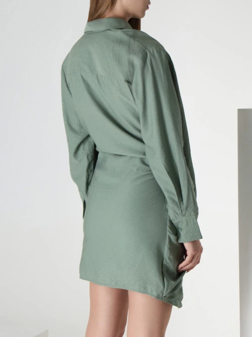 Платье-рубашка из вискозы JACQUEMUS