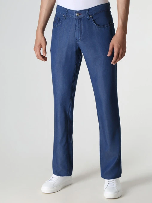 Джинсы Slim Fit из тенселя CUDGI