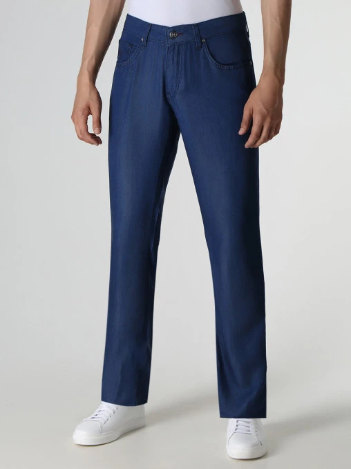 Джинсы Slim Fit из тенселя CUDGI