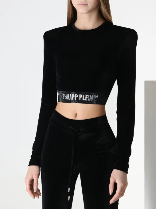 Топ велюровый PHILIPP PLEIN