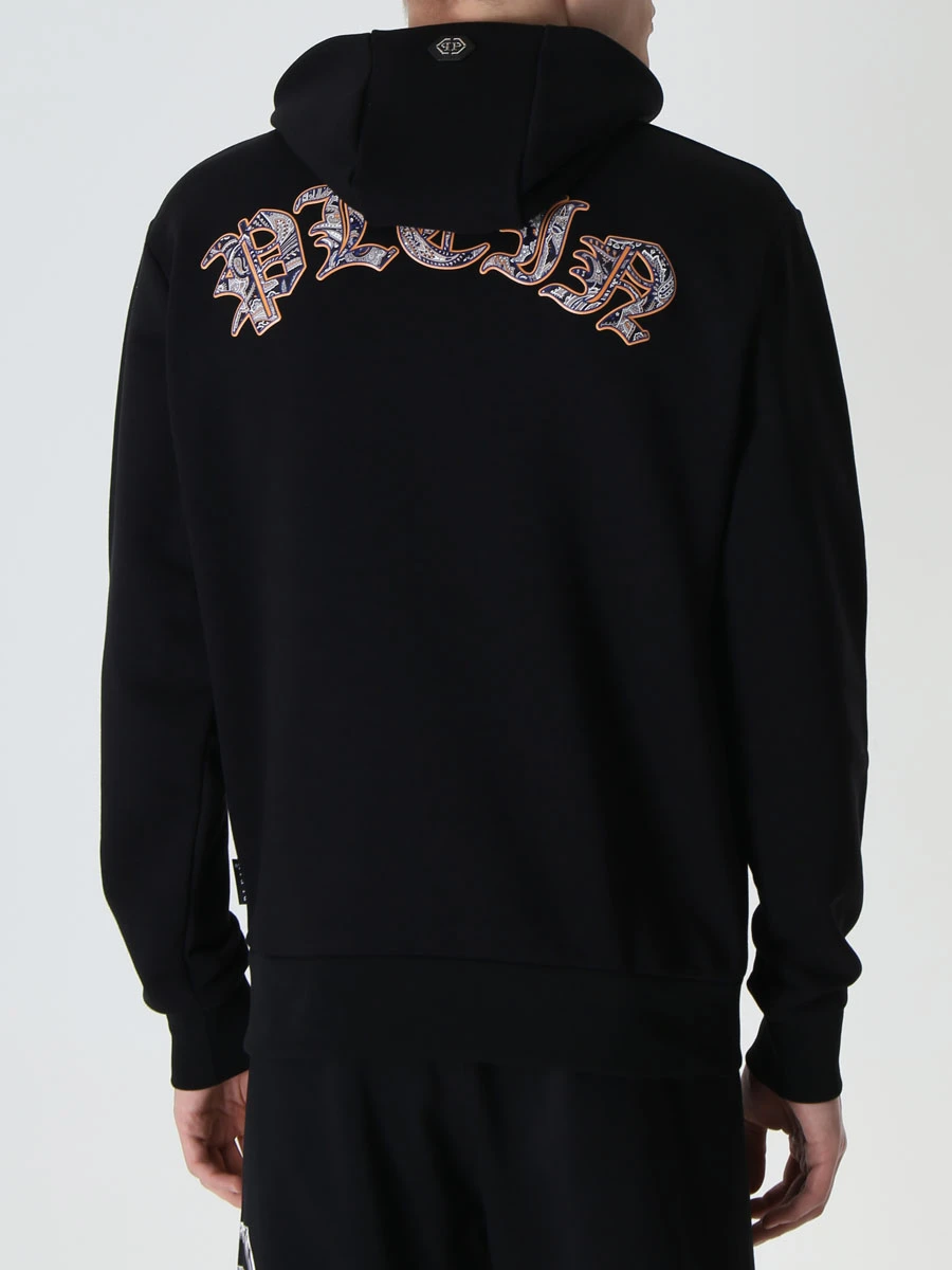 Худи хлопковое со стразами