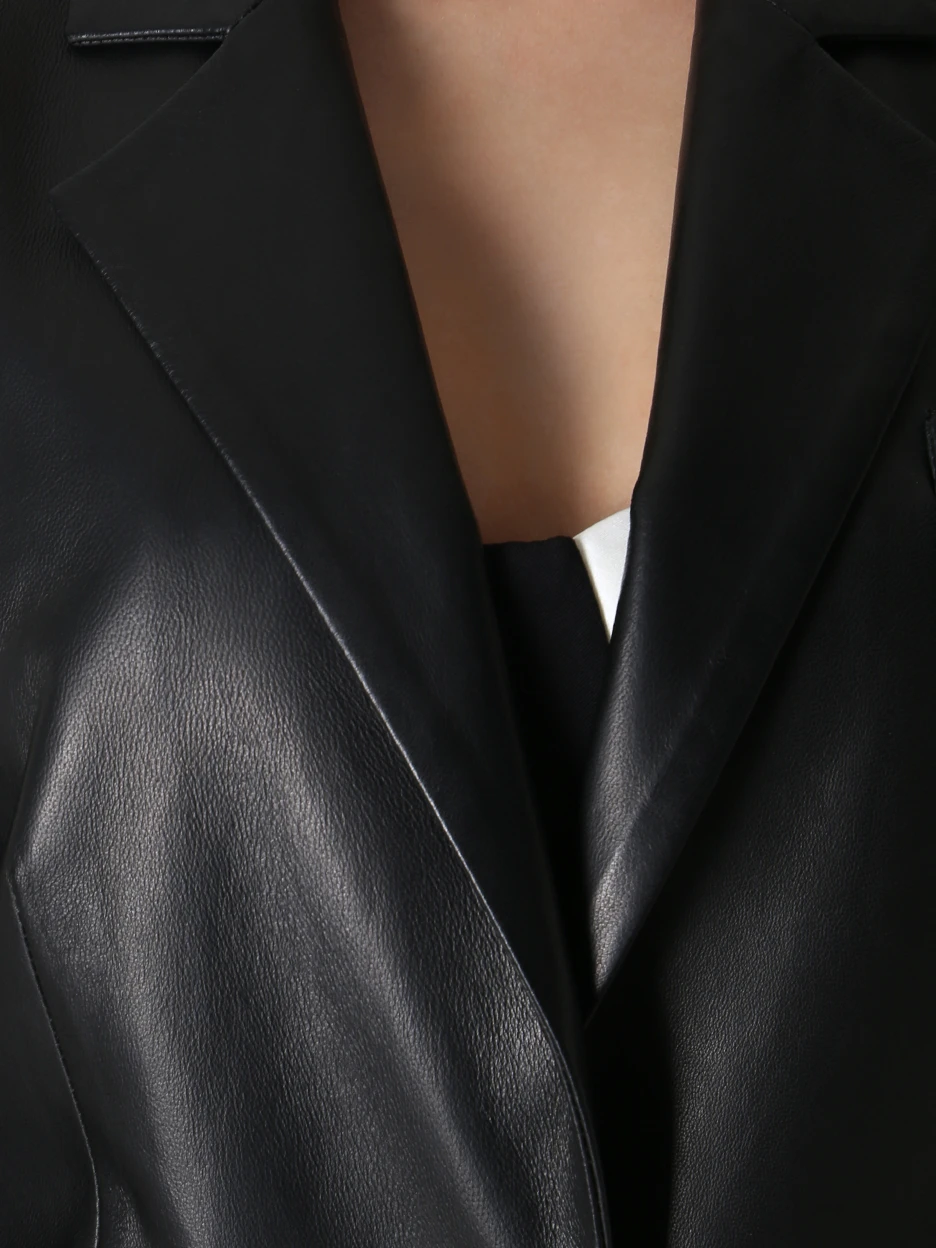 Пиджак кожаный