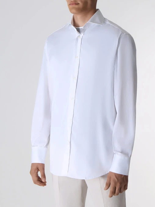 Рубашка Regular Fit хлопковая BRUNELLO CUCINELLI