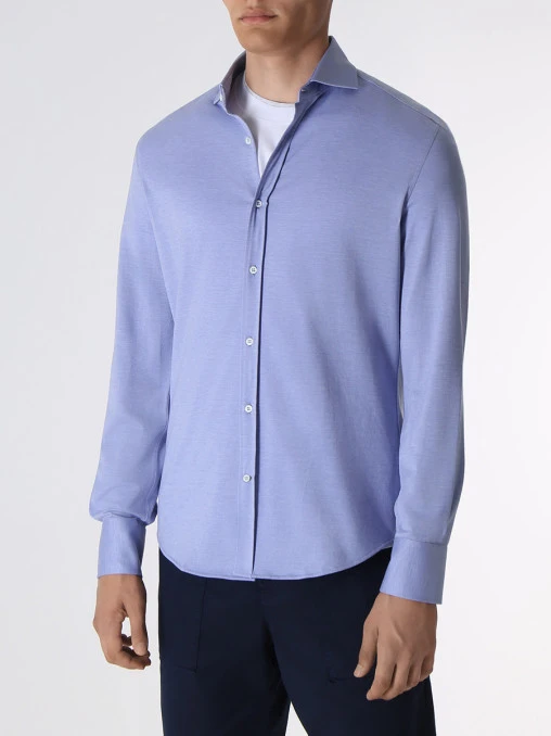 Рубашка Slim Fit хлопковая BRUNELLO CUCINELLI