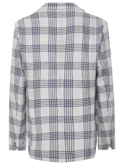 Пиджак Shaped Fit из шерсти и льна EDUARD DRESSLER R