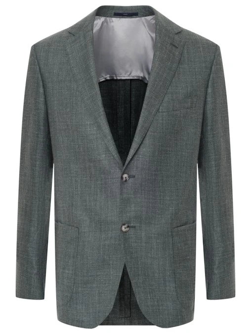 Пиджак Shaped Fit из шерсти и шелка EDUARD DRESSLER R