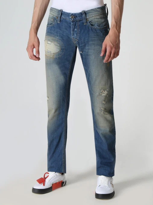 Джинсы Slim Fit хлопковые BRAY