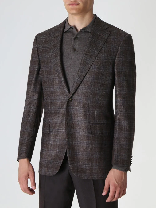 Пиджак в клетку CORNELIANI