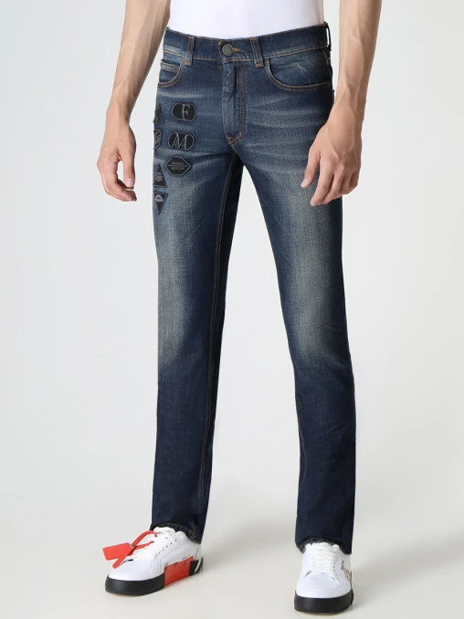 Джинсы Slim Fit хлопковые FRANKIE MORELLO