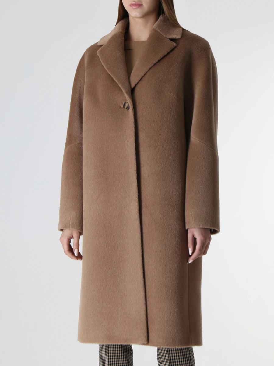 Пальто из беби альпака