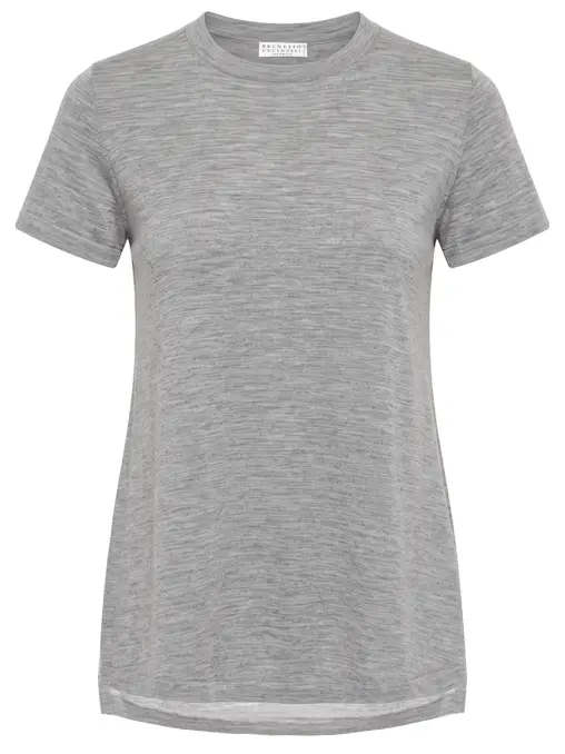 Футболка из шерсти BRUNELLO CUCINELLI