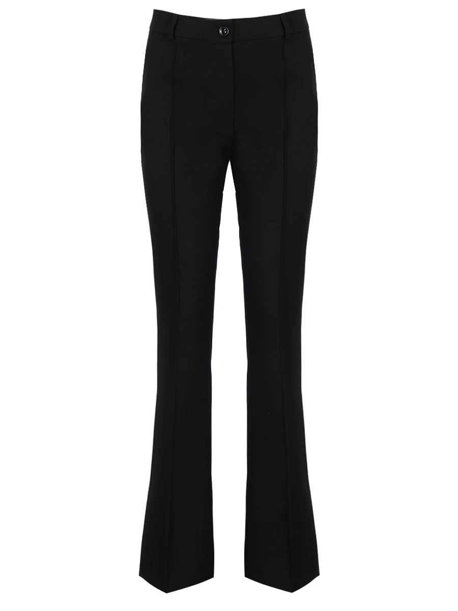 Брюки-клеш однотонные