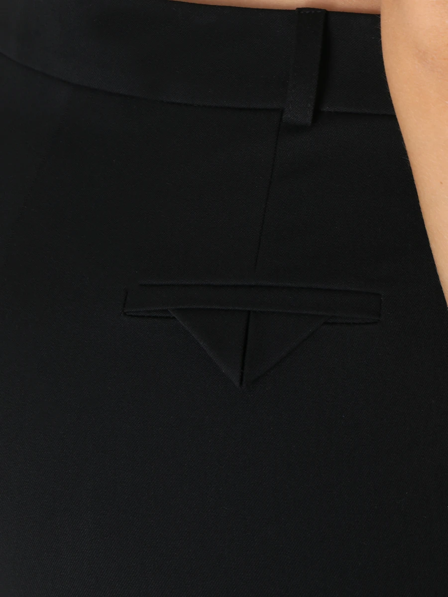 Брюки-клеш однотонные