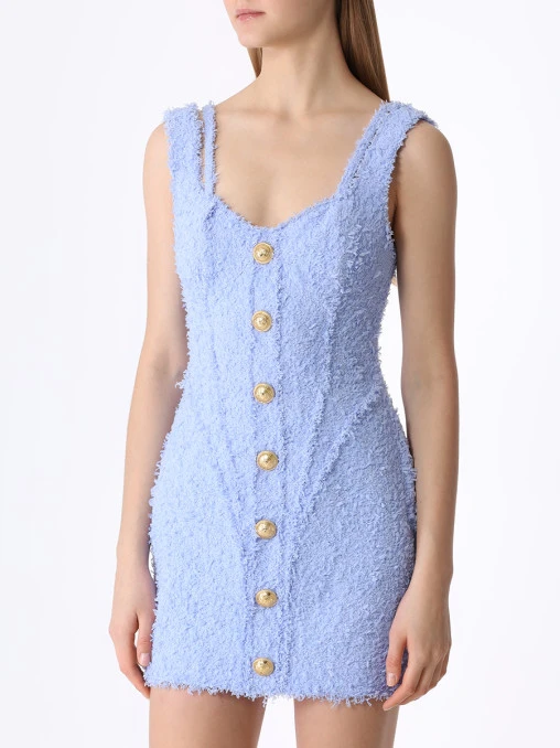 Платье однотонное BALMAIN