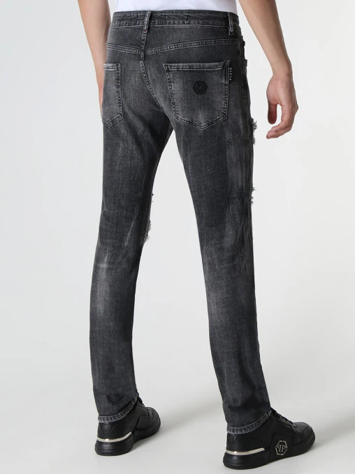 Джинсы Slim Fit хлопковые PHILIPP PLEIN