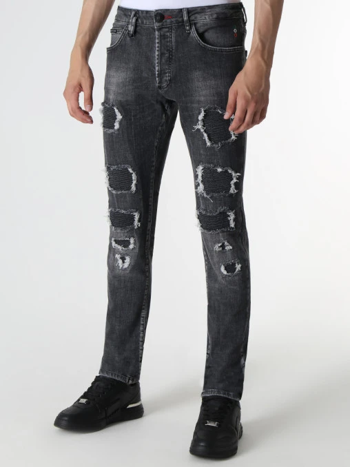 Джинсы Slim Fit хлопковые PHILIPP PLEIN