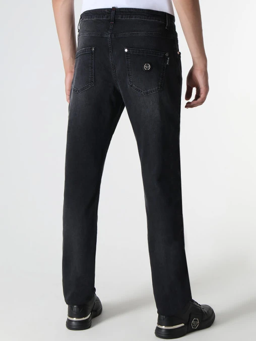 Джинсы Slim Fit хлопковые PHILIPP PLEIN