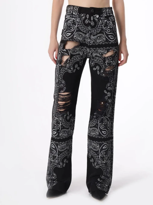 Джинсы хлопковые PHILIPP PLEIN
